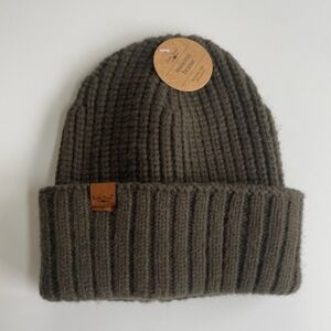 Olive Green Knit Beanie